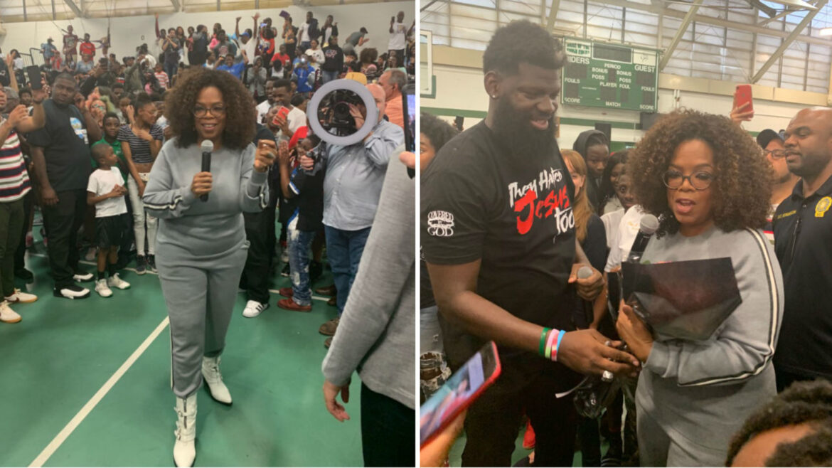 Oprah Surprises Newark HS Students With Appearance And $500K Donation Towards Their ‘Lights On’ Program
